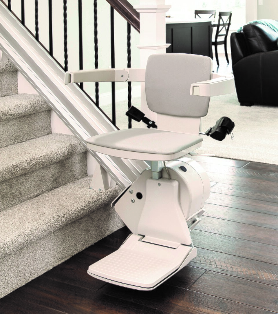 Example stair lift product photograph, not an installation by this website